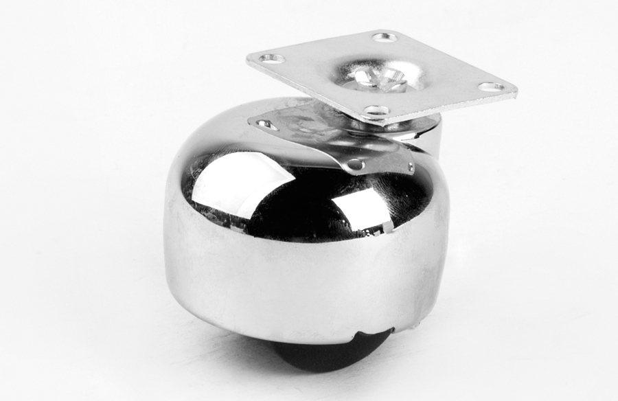 Опора колесная "Next" (хромированная, платформа для крепления)